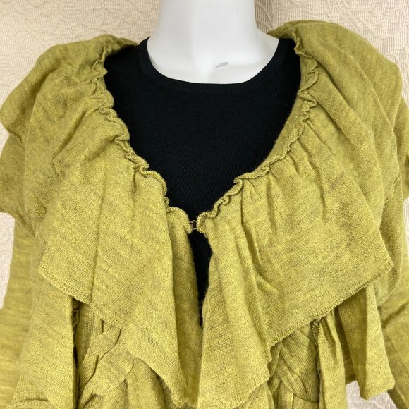 Anthro Guinevere Settling Petals Merino Cardigan - Picture 4 of 12